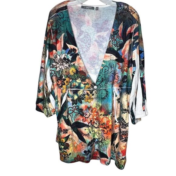 NY Collection Woman Cardigan Sweater - Picture 1 of 8